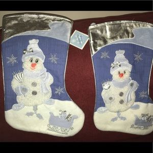 Snow Buddies Stocking Holiday Christmas Decor